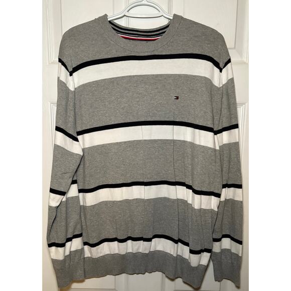 Tommy Hilfiger men’s long sleeve striped sweater size XXL - Picture 1 of 3